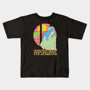 Vaporwave Girl Kids T-Shirt